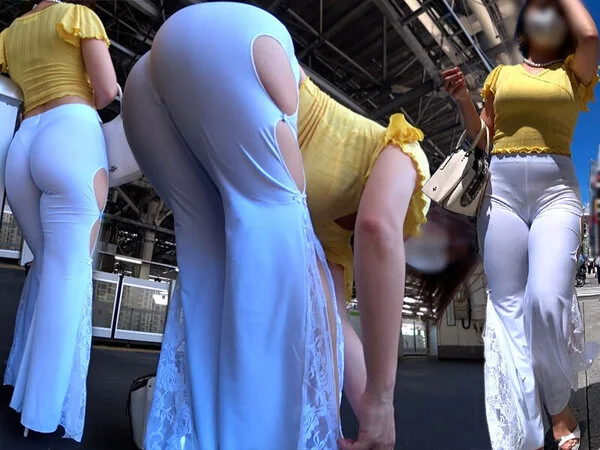 【着衣:フレアパンツ】極★着衣尻の神髄!!超神尻・激エロギャルの食い込みまくり激