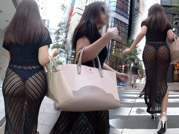 【着衣:透け透けワンピ】!妖艶覇美!超絶スーパー爆尻美女のヒップ特化ファッション