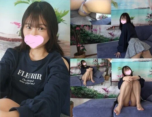 身長170㎝のスタイル抜群8等身美女『かなたちゃん』のスケベ過ぎる紫Tバックで勃