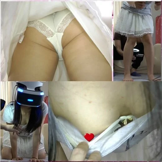 【VRパンチラ】成績優秀な親戚のメガネ美■■にVRやらせたらパンチラしまくり②胸