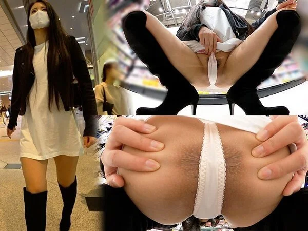 【顔出し突き出しアナル】【後編】ケツ穴を見せつけるデカ尻長身美女!!ノーブラなの