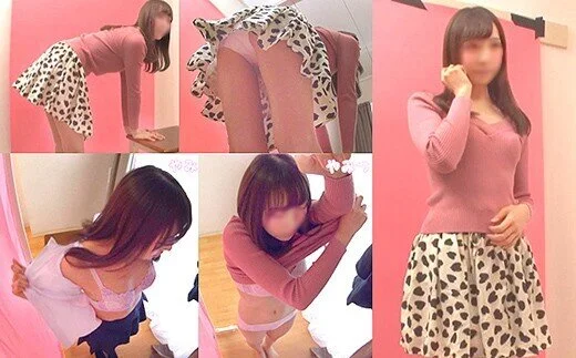 素人パンチラ in 自宅で個人撮影会 vol.004 スーパーミニ制服モデル 音