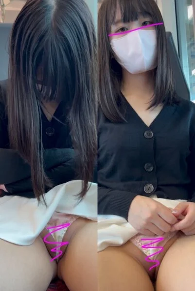 (顔モ無し)マグロお姉さんのお触りパンチラ☆