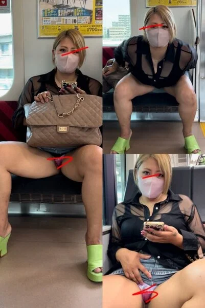 (顔モ無し)ビックな黒ギャルのパンチラ☆
