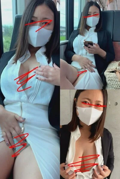 (顔モ無し)でか乳OLお姉さんの誘惑パンチラ☆