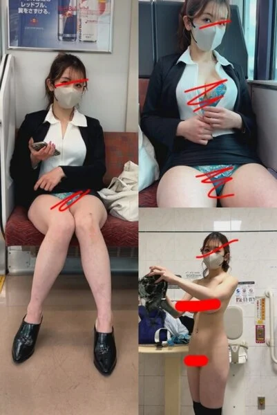 (顔モ無し)久しぶり登場スタイル抜群お姉さんのパンチラ続編☆