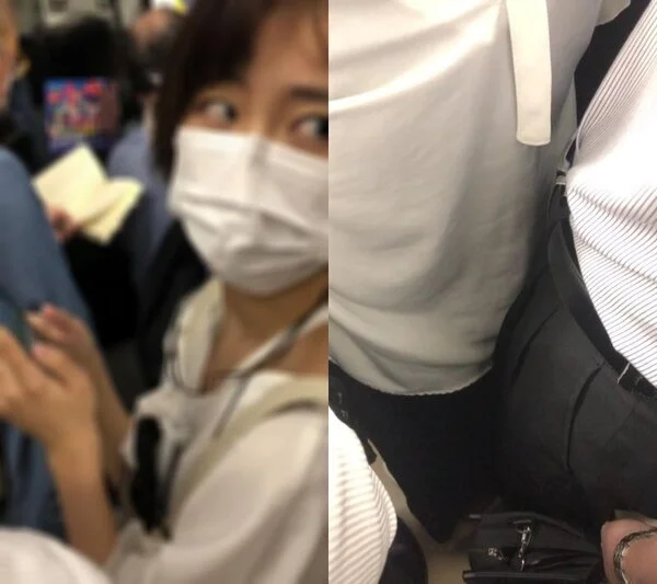 押しつけ■■を振り向き確認するお姉さん