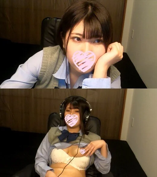 [PCカメラハック]ネカフェの個室でオナニーする無防備な女の子