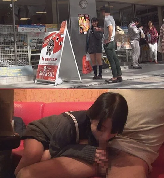 制服女子を表参道ナンパ明治通りカラ館で口淫 #フェラ #原宿