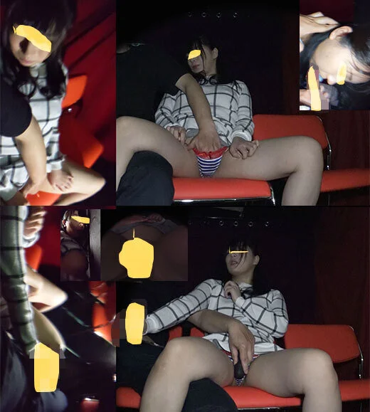 【■■映画館】激カワ美■■■■!耳に吐息を吹きかけられ悶絶イキ【■■SEX調教】