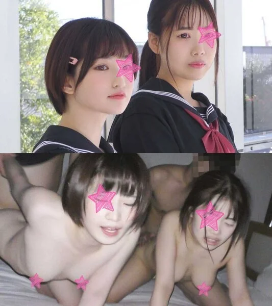 《GW特別企画》【電車■■■】色白ショート美○女と黒髪巨乳の親友2人を鬼畜コンビ