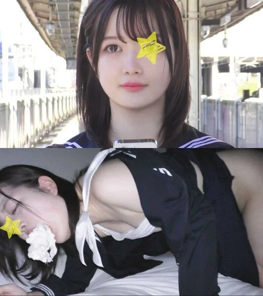 《号泣ヨダレ逝き》【電車■■■】日向坂系の正統派黒髪美○女が涙も涎も鼻水も潮も垂