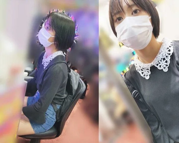 【パチ負け女】【交渉■■■】豊島区Y店/アイマス打ってた佐※栞里似の生足ショーパ