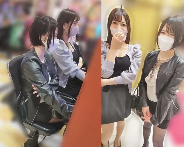 【パチ負け女】【交渉■■■】横浜P店/シン◎ォギア打ってたミニスカ巨乳2人組 ※