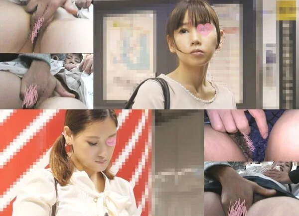 【■■動画/2本セット】デニム巨尻ツインテギャルをディルド嬲り*おとなしそうなポ