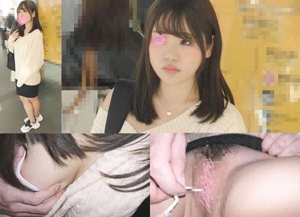 【■■動画】マシュマロFカップの美巨乳JD*Vネック侵入ナマ乳揉み*タ※ポン引き
