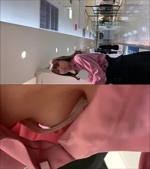 店員チラ☆おとなしい超美人店員さんの完璧なおっぱいを至近距離で撮影!!ぷっくり乳