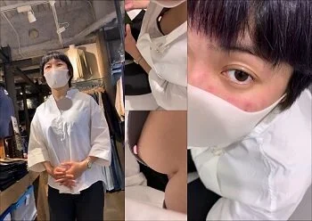 店員チラ☆マジでエロ過ぎww新卒の純真無垢な美人店員さんのマシュマロおっぱいと乳