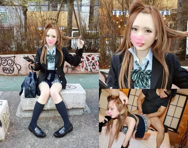 【個人撮影】 制服のギャルを3Pでパコり倒す!怒っちゃったかな?シカトで激ピスト