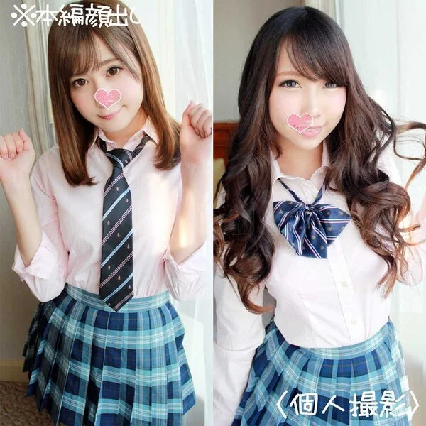 【個人撮影】制服■■ギャル2人組♥お友達同士でオジサンと4P乱交 〈素人〉〈巨乳