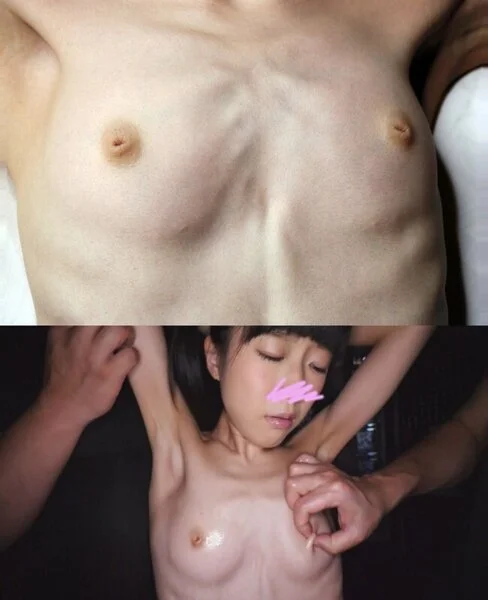 【個人撮影】芸術的なちっぱいをいじくり回して陥没乳首から乳頭を引っ張り出せ‼ 結
