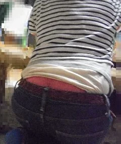 歯科衛生士さん 使用済み透けてるピンク色パンティの動画・画像