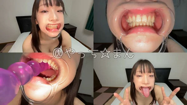 【口内観察】滝ゆいなの指フェラ&開口器ディルドイラマ