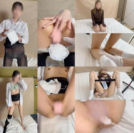 【私の生理用品で抜いてください】「さやか」「ゆづき」スレンダーの神秘2名分完全版