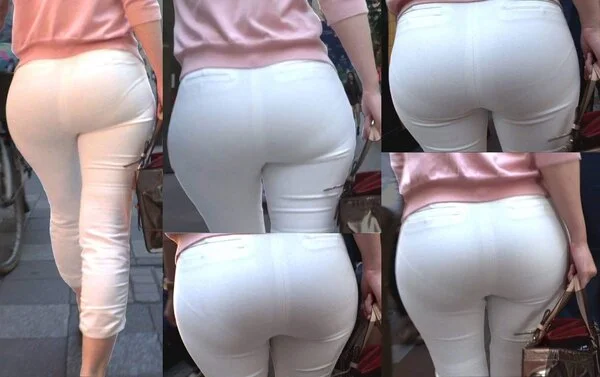 ピチピチピタパンヒップ119_完全に下着が透けちゃってるムチムチ巨尻のお姉さん2