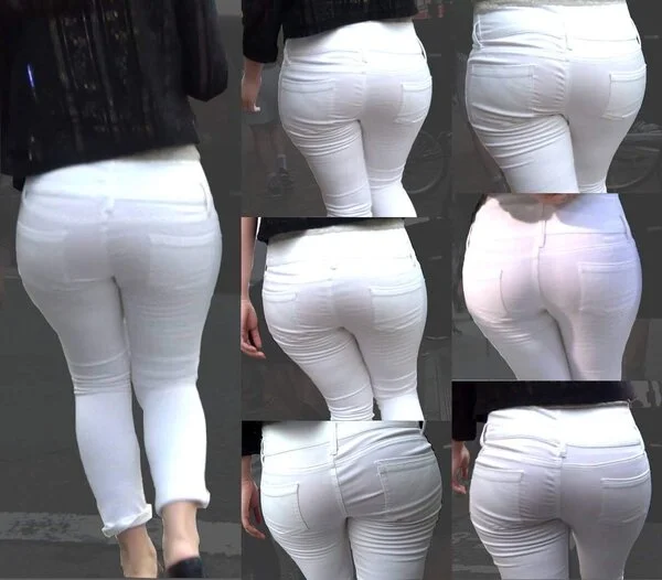 ピチピチピタパンヒップ123_スケスケ生地が極エロいムチムチ巨尻のお姉さん[フル
