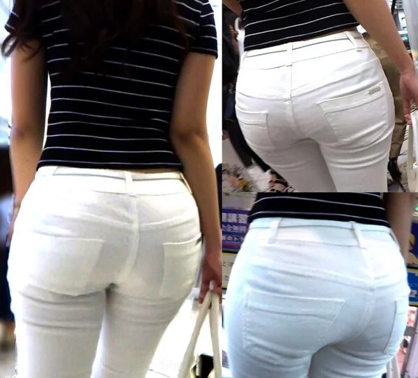 ピチピチピタパンヒップ127_ムチムチ巨尻がエロい白ピタパンお姉さん[フルHD]