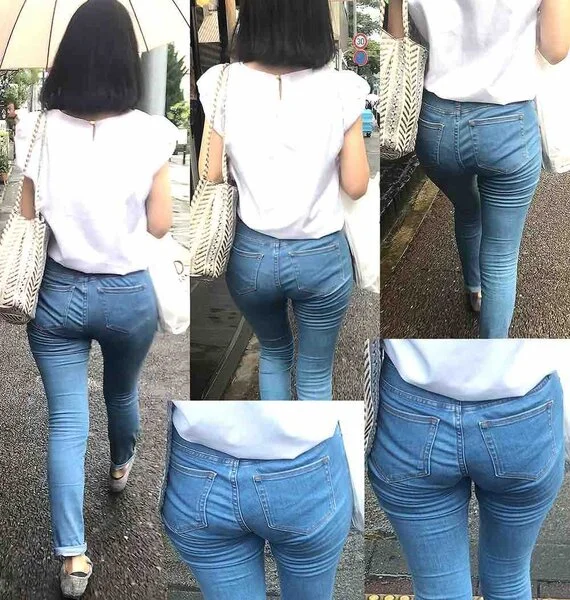 ピチピチジーンズヒップ143_エロい食い込み美尻がたまらないお姉さん♪