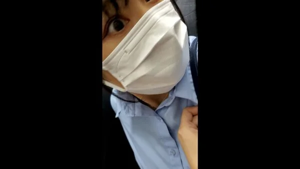【乗車記録32】シャツのボタンがはじけ飛びそうな推定カップ数GorHの爆乳OL…