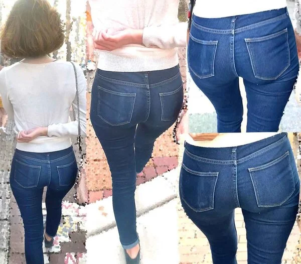 ピチピチジーンズヒップ152_スタイル抜群!!ハイスペック美尻のお姉さん♪