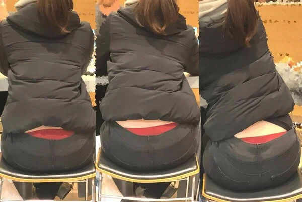 ピチピチピタパンヒップ173_突き出し尻から常にパンチラ状態のエロいお姉さん♪