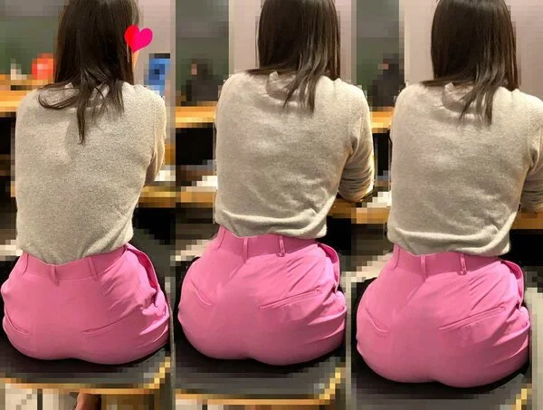 ピチピチピタパンヒップ185_超エロ尻!!ピンクのパンツでグイーッと突き出す美尻