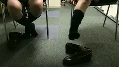 紺ソ靴脱ぎ 対面バージョン 短編