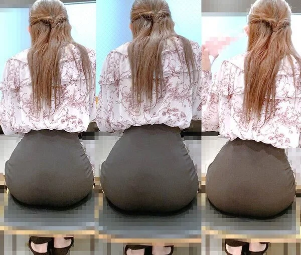 ピチピチタイトスカート027_半端ないピチピチ具合で尻形丸わかり!!ハイスペック