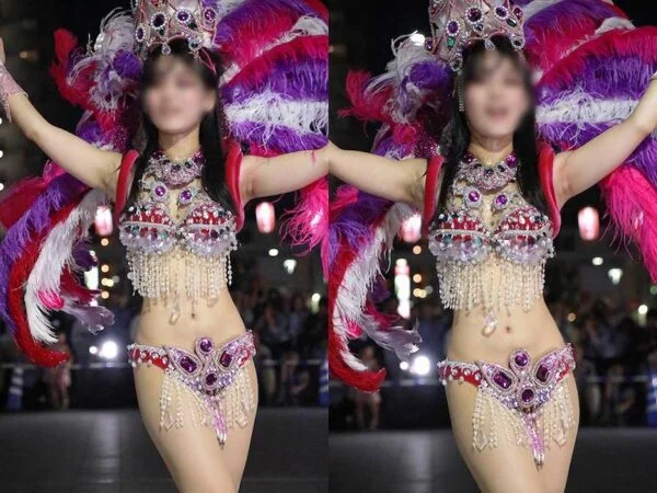【写真】アイドル並みに可愛い美白美人のサンバダンサー(ナイトver. )