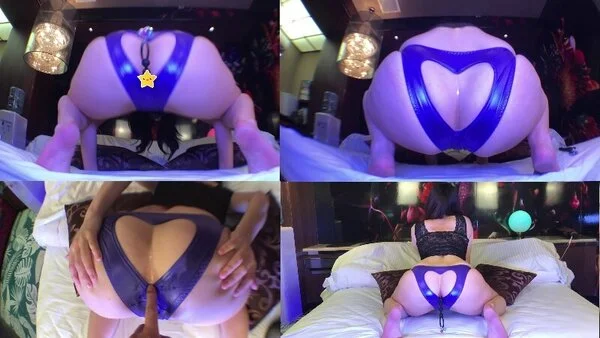 ♡デカ尻♡アナルビーズ♡穴あきパンティ♡ケツ穴イキッ!!♡