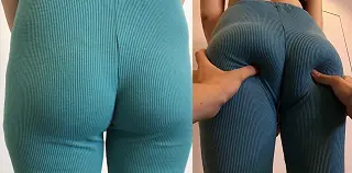 フルHD高画質】ニットパンツの食い込み