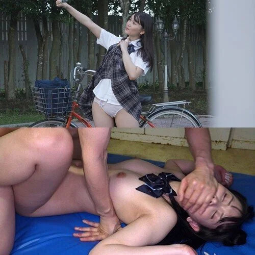 真面目な生.徒会長の露出オナに遭遇…他人バレに興奮しチ●ポ咥えてマ●コ弄りオナ続