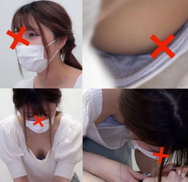 【胸ちら】救命講習㉒ 美乳と巨乳の浮きブラ 2名