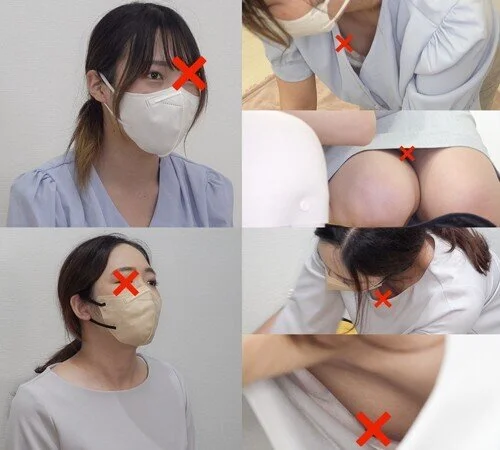 【救命講習/胸チラNo.56】OLさん2名!!新人OLちゃんのツンツン乳首&パン