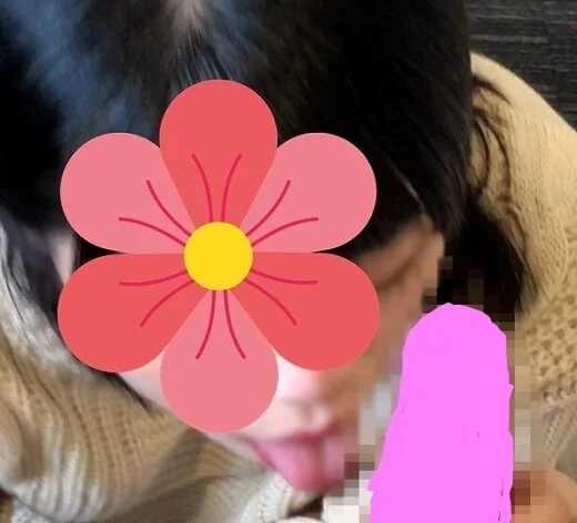 [別アングル]清楚系メイドカフェ店員さんの優しく丁寧な舐め技で 2連続フェラ抜き