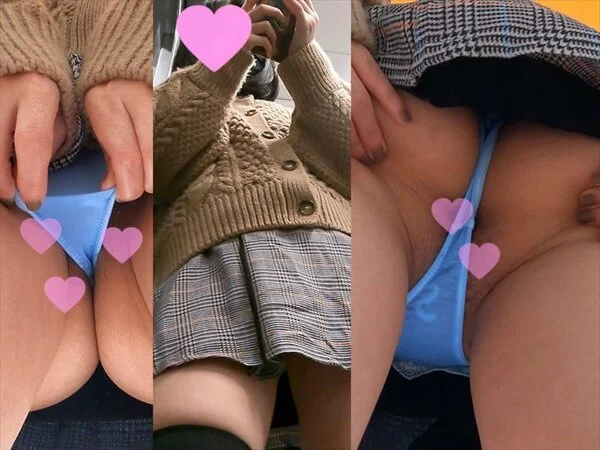 Tバックからケツ穴くぱぁ!あの日でもスケパンツ!エロ意識が高すぎるドスケベ女を撮