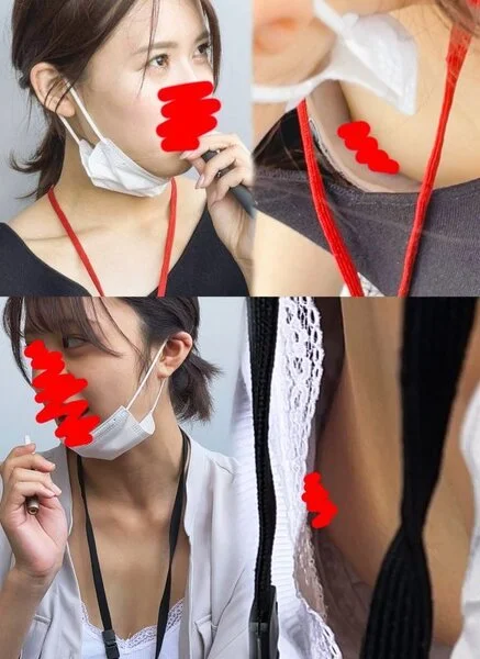 【休憩所の胸チラ⑧】オフィスビル内(広告代理店の事務)美人女性2名連続