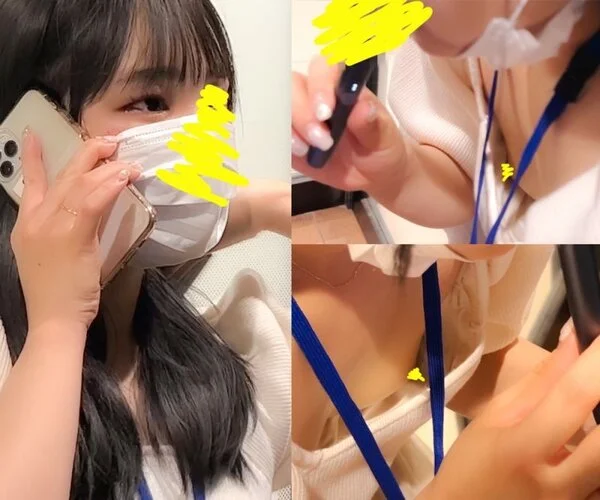 【タバコ女子の胸チラ⑯】3名分/エロパイ美人のノーガードおっぱい‼清楚系OLのエ