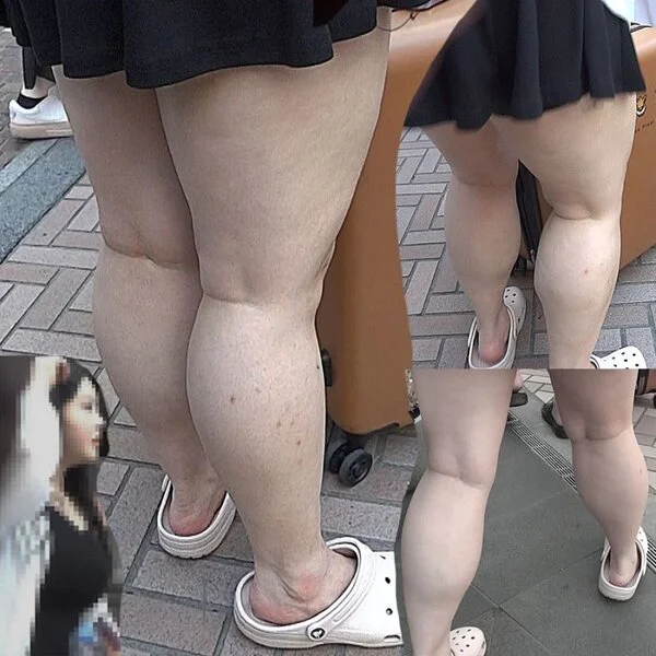 ふくらはぎシリーズ№5 色白美人のはち切れんばかりの最高に太いふくらはぎを撮影し