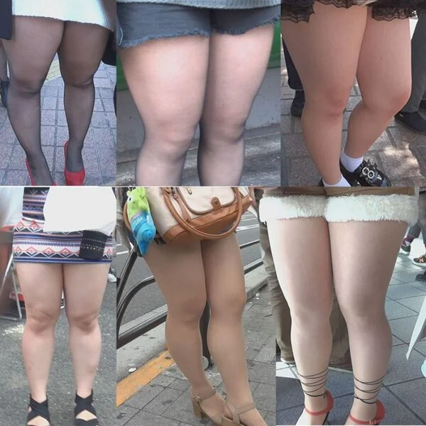 お特品!太い脚の女性セットです ムチムチな超野太い脚女子7人分!